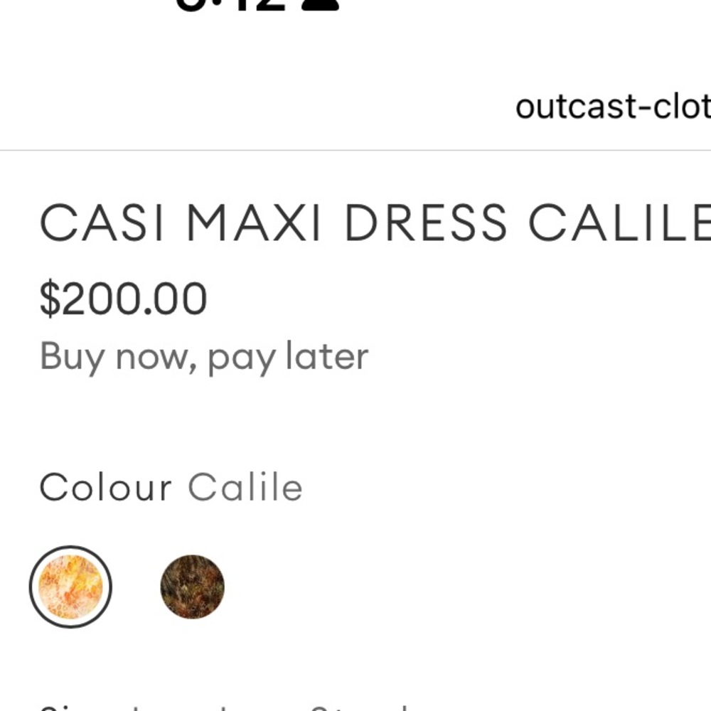OUTCAST CASI MAXI DRESS CALILE SIZE S - Picture 5 of 6